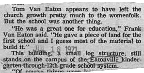 Log school arrticle 1971