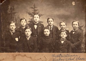 Sunday School, 1900, Clyde Williams