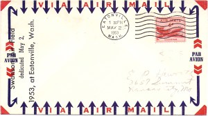 Swanson dedication airmail