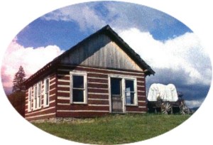 Another look at the Van Eaton cabin when it was paint with Mashell Red