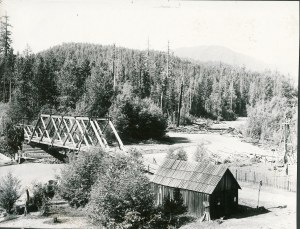 Levi Engel blacksmith shop Elbe, WA ca 1915