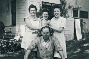 Cecil Williams and sisters Joy, Fay and Hettie Lou (ca. 1950s)