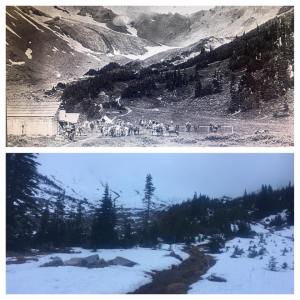Glacier Basin early 1900s vs. 2016 