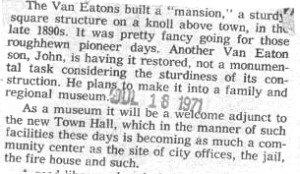 Van Eaton Text - 1971 Van Eaton Text - 1971