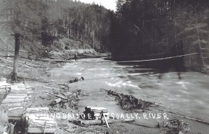swing bridge over the Nisqually