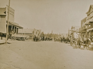 Mashell Ave ca 1900. Outside the store on the far left is where the shooting took place.