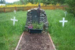 Indiana Henry Gravestone, photo by Stephen B. Emerson