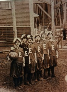 EHS Girl's 1915 Varsity Basketball team