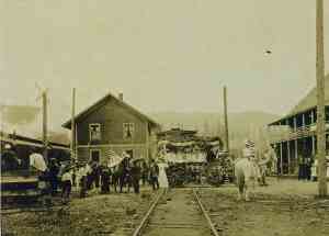 Depot Hotel on the right