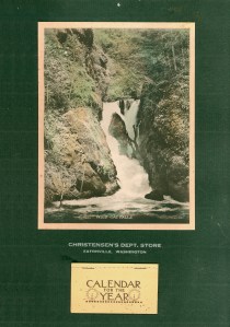 1923 Calendar from Christensen's Dept. Store