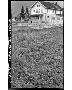 Earthquake Slip, LaGrande, WA