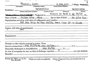 Scott Turner WWI mil rec