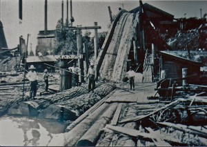 Log slip & mill at National 