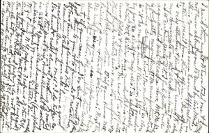 Back of Paradise cabin postcard