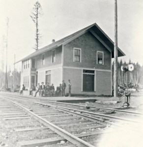 Alder Railroad depot waiting for the next train
