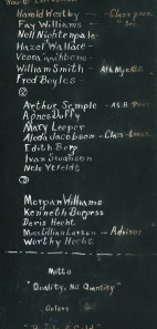 Names and Motto - Class of 1926