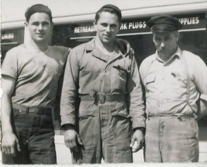 George Van Cleve Jr. (Lad), Jim Van Cleve, and George Van Cleve Sr. (Pappy)