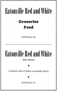 Eatonville Red and White Ad -1948 Eatonville Red and White Ad -1948