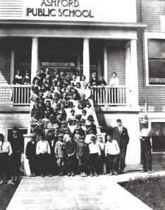 Kids outside the Ashford Public School Kids outside the Ashford Public School
