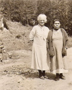 Olava Kjelstad with Mrs. Barr 