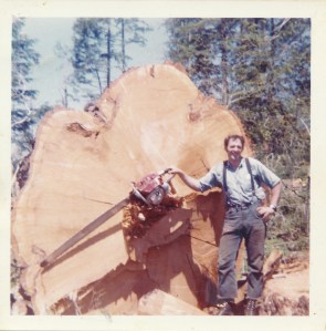 Harrison Christian and his 090 Stihl saw
