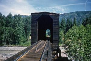 Covered Bridge over Nisqually River at Elbe