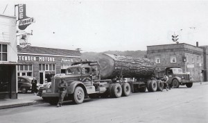 Murphy Logging Company's one-log load
