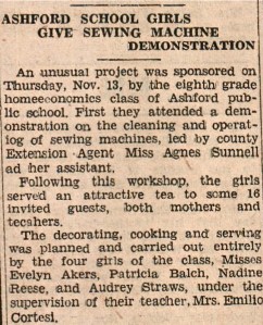 Ashford School Girls, 1945