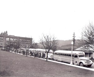 Eatonville School - busses 1950s 
