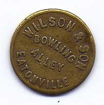 Wilson & Son Bowling Alley Token