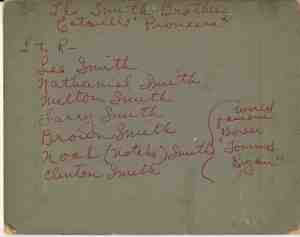 Backside of Smith Photos