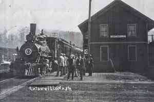 Eatonville Railroad depot around 1918