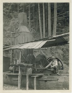 Charley Boettcher Yarder with operator Glen Parks 