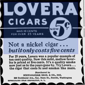 Lovera Cigar ad