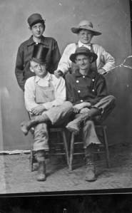 Front l to r:  Frank Van Eaton, Ed Samual.  Back l to r: Dick Canty, Claire McAllison