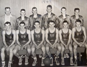 Coach Cope and 1949 EHS Basketball team
