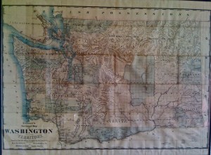 Torger Peterson's original 1885 map of the Washington Territories Torger Peterson's original 1885 map of the Washington Territories